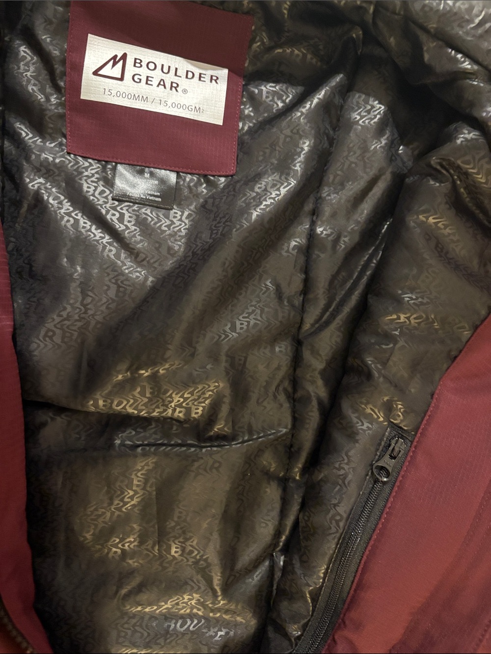 NWT [Boulder Gear] Goofy Insulated Wild Berry/Gray Colorblock Jacket Women’s M - Picture 7 of 15